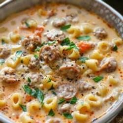Creamy Parmesan Italian Sausage Soup