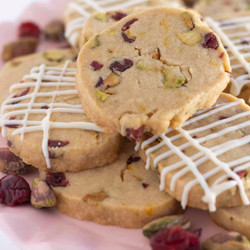 Cranberry And Pistachio Shortbread