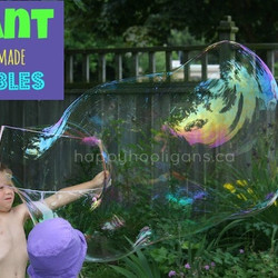 Giant Homemade Bubbles Recipe