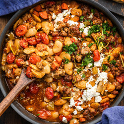 Greek Sausage And Beans