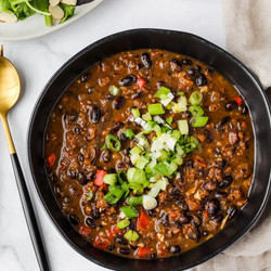Black Bean And Chorizo Soup