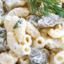 The Best Dill Pickle Pasta Salad