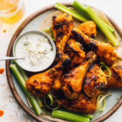 Easy Buffalo Grilled Chicken Drumsticks