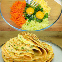 Zucchini, Potato, And Carrot Pancakes