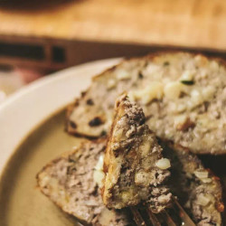 Easy Stovetop Stuffing Meatloaf With Garlic Butter Sauce