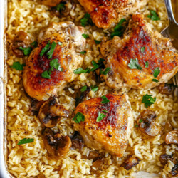 Oven Baked Chicken And Rice