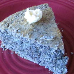 Blue vegan cornbread