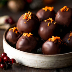 Vegan Orange Chocolate Truffles