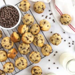 Mini Banana Chocolate Chip Muffins