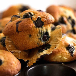 Moist Blueberry Muffins