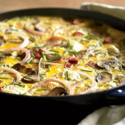 A Light Sausage And Mushroom Frittata Recipe
