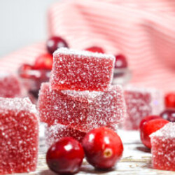 Festive Cranberry Jelly Candies