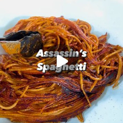 Charred Red Sauce Spaghetti (spaghetti All&apos;assassina)