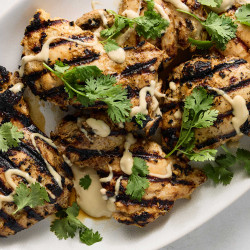 Grilled Tahini-honey Chicken Thighs
