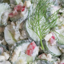 Easy Tzatziki Greek Cucumber Salad Recipe