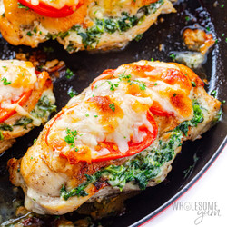 Spinach Stuffed Chicken Breast (6 Ingredients)