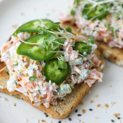 Chopped Smoked Salmon Salad