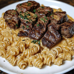 Garlic Butter Steak Cajun Pasta