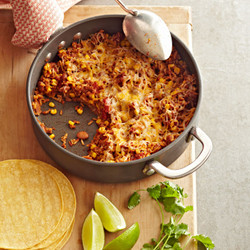 Cheesy Mexican Skillet Dinner With Chorizo