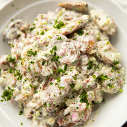 Crispy Smashed Potato Salad