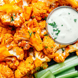 Air Fryer Buffalo Cauliflower Wings (5 Ingredients)