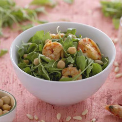 Insalata Di Ceci Gamberi E Rucola