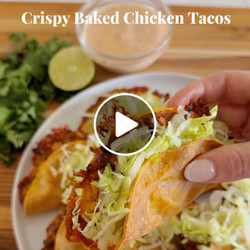 Baked Crispy Chicken Tacos