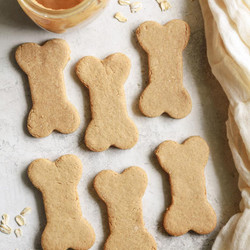 Peanut Butter Oat Dog Treats