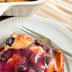 Overnight Blueberry Cream Cheese French Toast Casserole