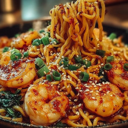 Spicy Garlic Shrimp Noodles