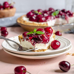 No Bake Cherry Cheesecake Pie