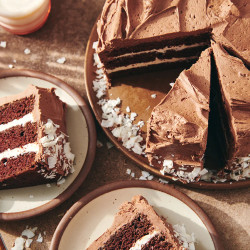 Fudgy Coconut Cream Cake