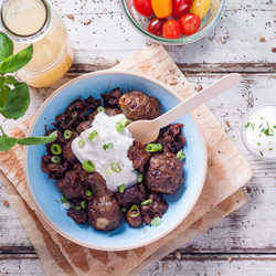 Topinambur als Ofengemüse, mediterran