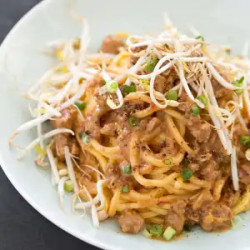 Spicy Sichuan Noodles With Shiitake Mushrooms