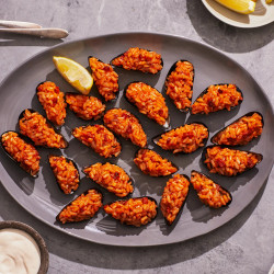 Stuffed Mussels With Pepperoni Rice