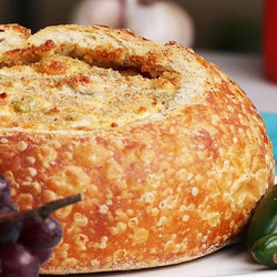 Jalapeño Popper Dip Bread Bowl