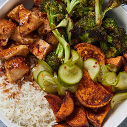 Hot Honey Chicken &amp; Rice Bowls