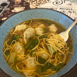 Wonton Soup w/ Egg Noodles