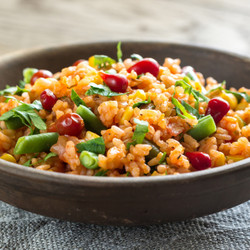 Riz À La Mexicaine Au Porc Haché