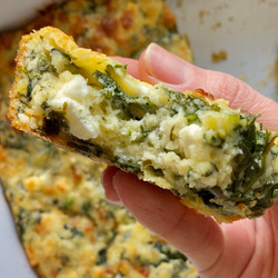 Spinach And Feta Brownies