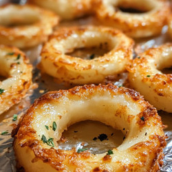 Low Carb Baked Mozzarella Onion Rings