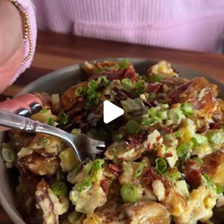 Honey Mustard Smashed Potatoes