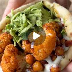 Copy of Harissa Chickpea Cauli Wraps With Green Tahini Slaw