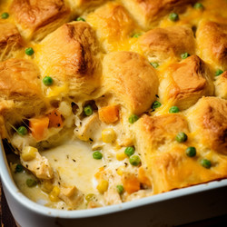 Chicken Pot Pie Bubble Up Casserole