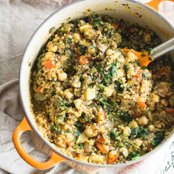 One Pot Parmesan Pumpkin Quinoa