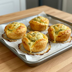 Savory Cheesy Garlic Cruffins