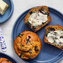 Banana-blueberry Protein Muffins