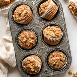 One-bowl Healthy Oatmeal Carrot Muffins