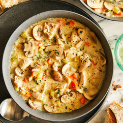 Creamy Chicken And Mushroom Soup