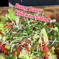 High Protein Bang Bang Spicy Chicken Salad